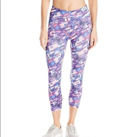 Prana Supernova Fractal Roxanne Capri Leggings Activewear Bottoms Size Medium - Picture 1 of 8